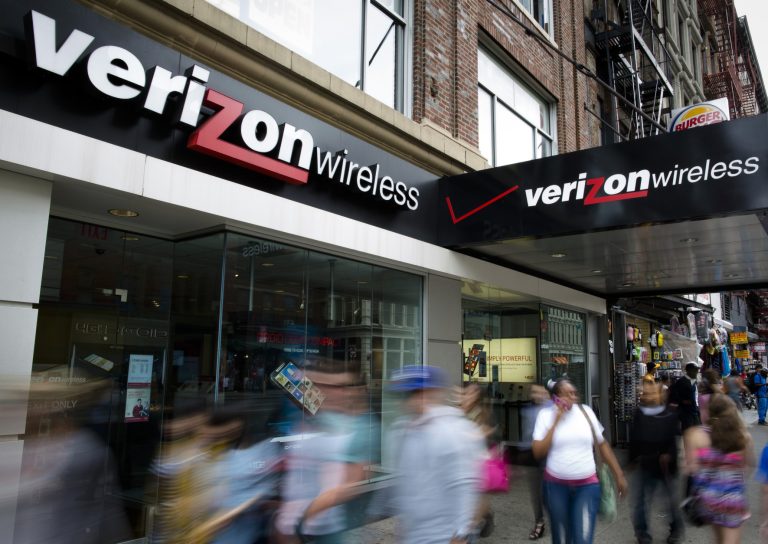 Verizon shares gain for a second straight session on Monday, company to